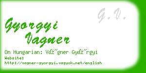 gyorgyi vagner business card